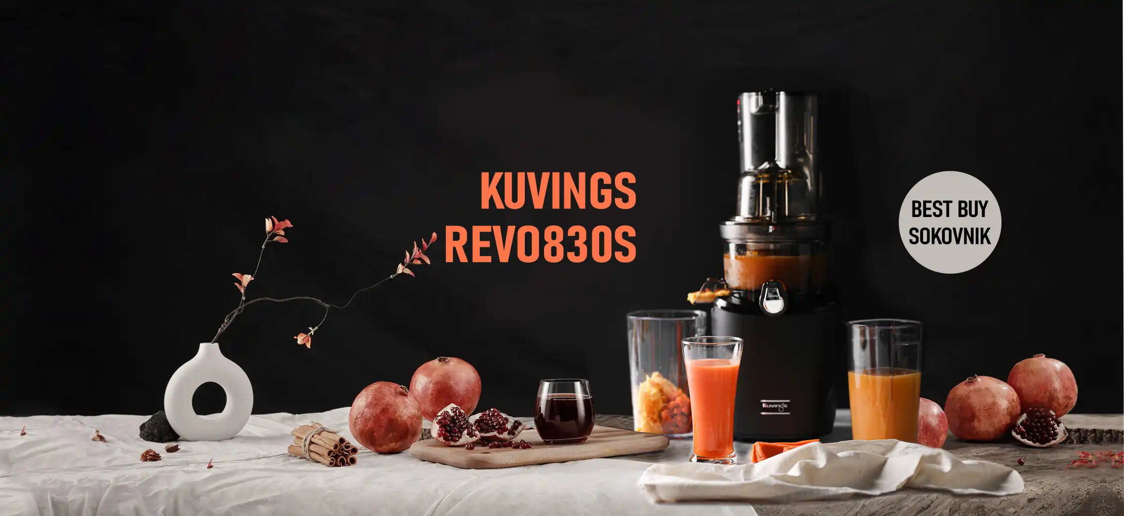 Kuvings REVO830s sokovnik za hladno prešanje za kuću i ugostiteljstvo, best buy