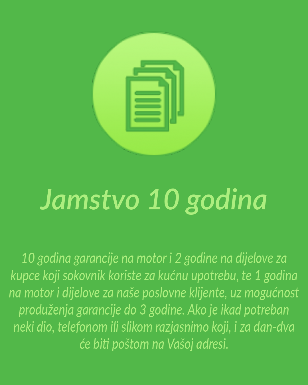 jamstvo 10 godina