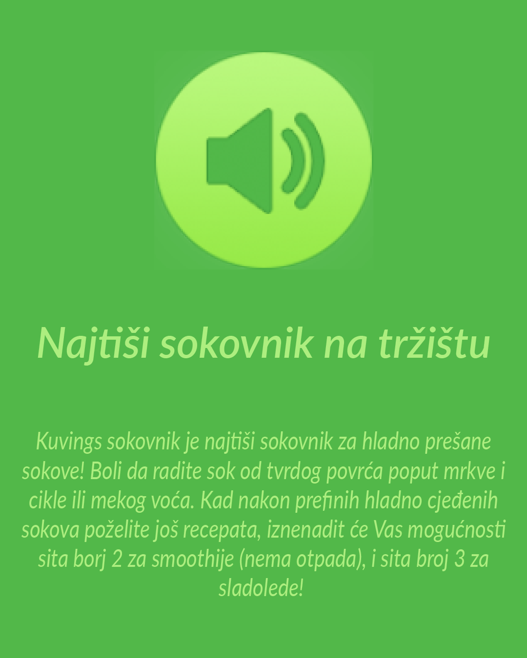 najtisi sokovnik na trzistu