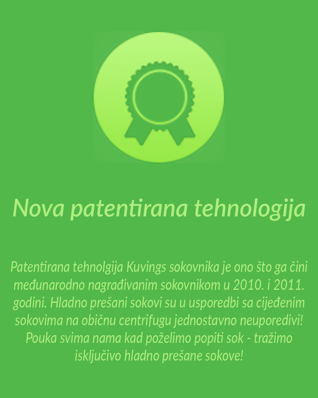 nova patent tehnologija